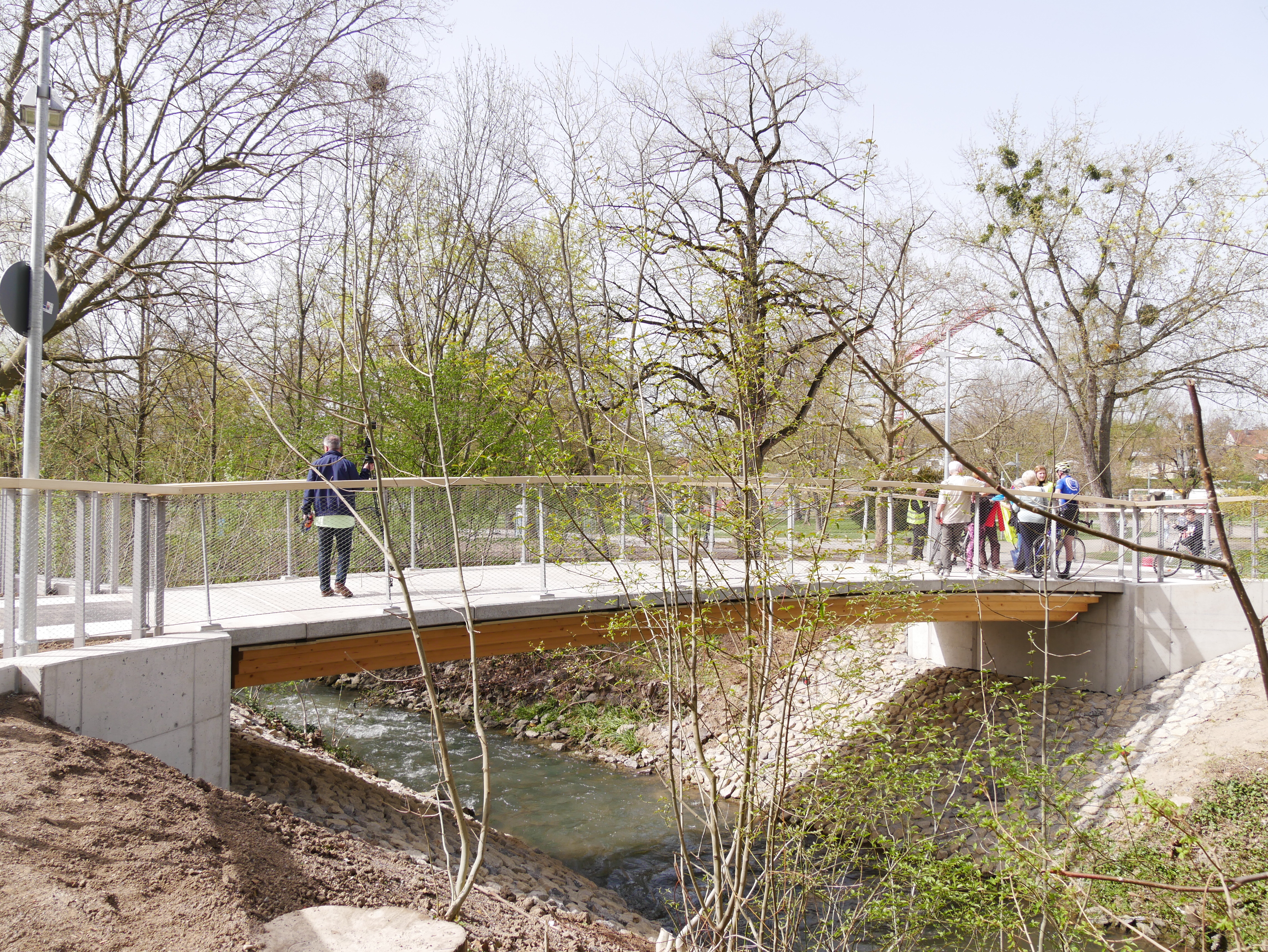 Fuß- und Fahrradbrücke Sulmsteg in Neckarsulm